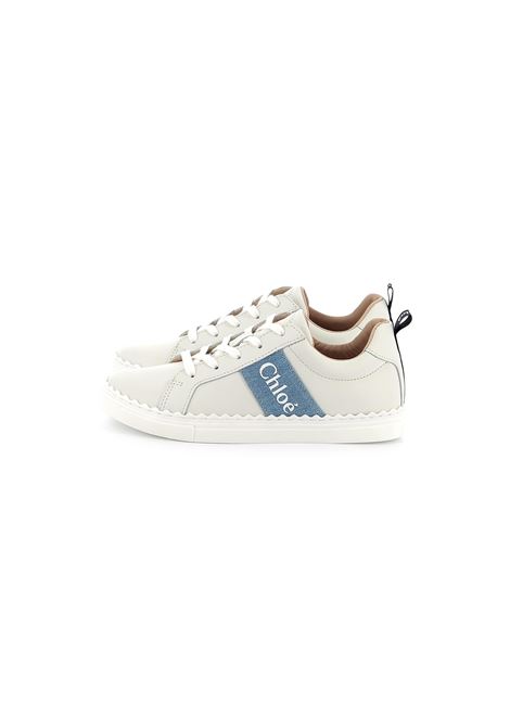 Sneakers Basse Lauren Avorio e Blu CHLOÉ KIDS | C20515117